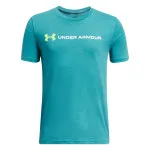 Boys' UA Logo Wordmark Short Sleeve 