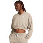 UA RIVAL TERRY OS CROP CRW 