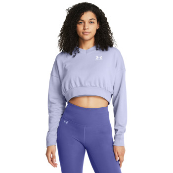 UA RIVAL TERRY OS CROP CRW 