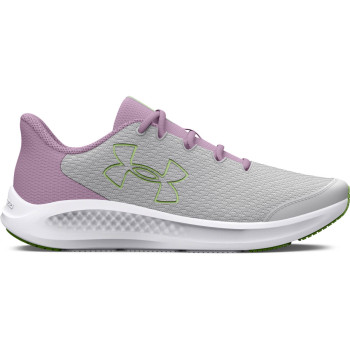 Girls' Grade School UA Charged Pursuit 3 Big Logo Running Shoes 