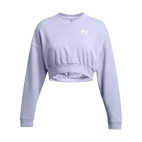 UA RIVAL TERRY OS CROP CRW