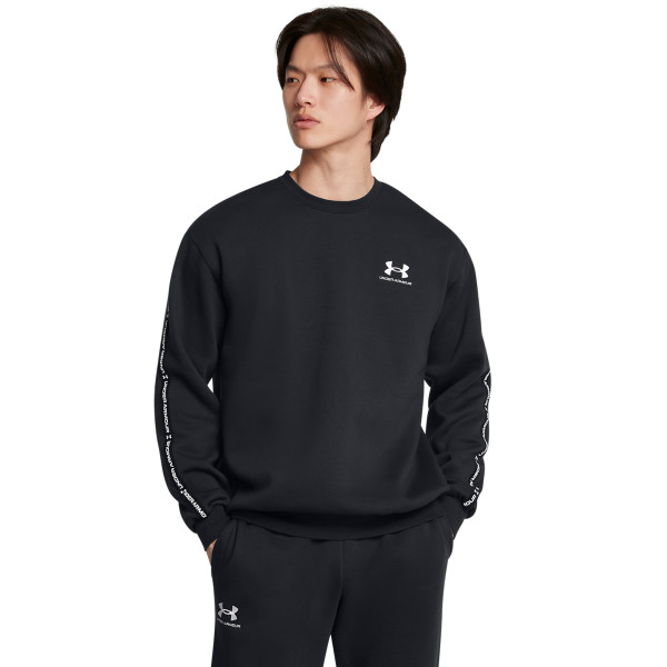 UA ICON FLEECE CREW TAPING