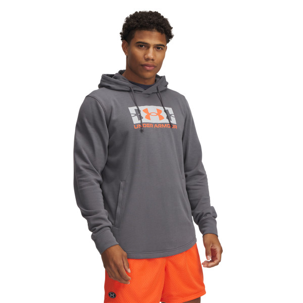 UA RIVAL TERRY LOGO HOOD