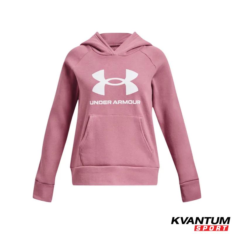 Girls' UA Rival Fleece Big Logo Hoodie